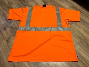 Camisa de seguridad reflectante VEA para hombre cuello redondo manga corta grande naranja - Imagen 1 de 5