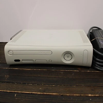 Microsoft Xbox 360 White Console Bundle w/ Cords & 120GB Hard Drive - Tested - Image 1 of 4