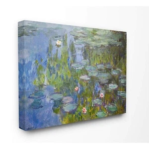 Stupell Industries Monet Impressionist Lilly Pad Pond Painting Canvas Wall Ar... - Picture 1 of 4