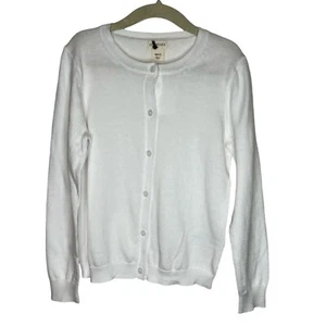 NWT Crewcuts Factory Girls Re-Imagined White Cardigan Sweater Size Small - Picture 1 of 6
