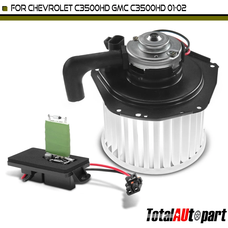 Kit de motor y resistencia soplador HVAC para Chevrolet C3500HD GMC C3500HD 2002 delantero Foto 1 de 4