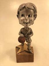 Lot 5 male Basketball Bobblehead Pewter Trophy Engravable 6" In Box BH-521