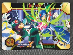 MEGA MAN X MEGA MISSION CARD DASS TCG CAPCOM BANDAI 1995 JAPAN Rare No.37 F/S - Picture 1 of 12