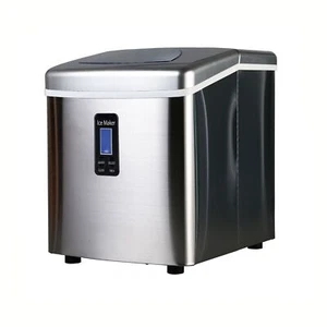 Miraklass Ice Maker Machine Portable Countertop Design Stainless Steel 3.2L - Picture 1 of 12