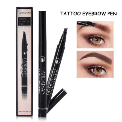 4-Prong Liquid Brow Pen - Ultra-Fine Tip,Eyebrow Liner, Waterproof Long Lasting - Image 1 of 4