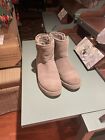 Ugg Kristin Boot in Gray Suede, Size 5.5 With Slight Platform- Lightly Worn