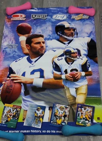 KURT WARNER SUPER BOWL XXXIV MVP ST. LOUIS RAM'S DONRUSS POSTER 2001 Cover