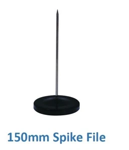 Esselte 33749 Memo Message Holder Spike 50mm Round Black 70mm Base Chrome B363 - Picture 1 of 1