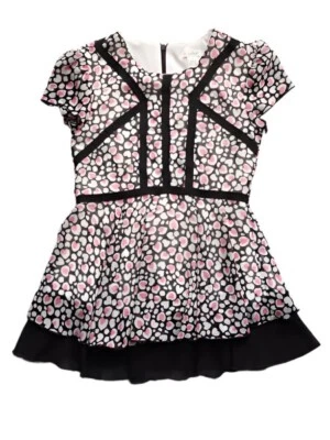 KC Parker NWT Girls Chiffon Tunic Dress Top Sizes 4-8 Heart print - Image 1 of 4