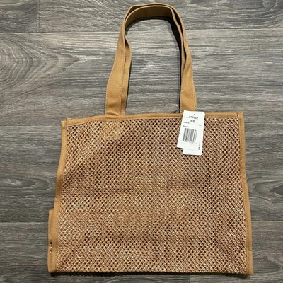 NUEVO CON ETIQUETAS L*Space Mallorca Bolso de Hombro Bolso de Paja Natural Tejido Rafia Shopper Lspace Foto 1 de 4