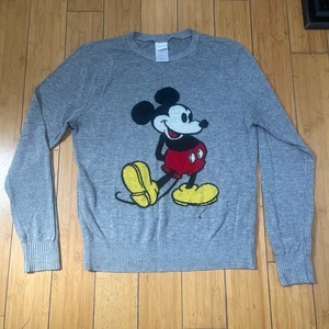 Suéter Mujer Disney Mickey Mouse Pull Over Gráfico Gris Ligero Talla XL - Imagen 1 de 5