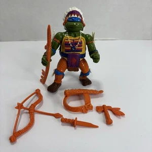 VTG 1992 TMNT Chief Leo Figure Leonardo 100% Complete Wacky Wild West Playmates - Picture 1 of 16