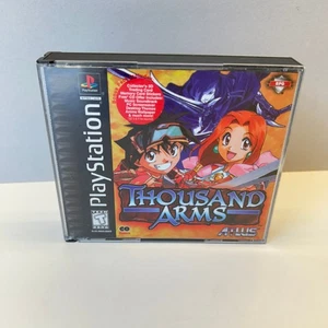 Thousand Arms Playstation 1 PS1 AUTHENTIC OEM Black Label Case ONLY - Picture 1 of 6