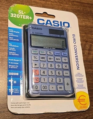 Casio SL-320TER+-SK-UP 12 Digit Pocket Calculator. Brand New Sealed - Image 1 of 3