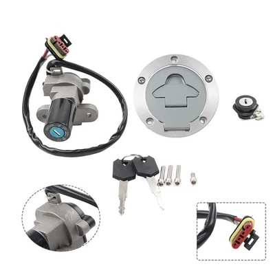 Ignition Switch Gas Cap Seat Lock Set Fit for MV Agusta F4 750 1000 Brutale 910 - Image 1 of 4