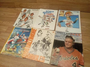 MLB BASEBALL PROGRAMs BALTIMORE ORIOLES World Series  6 Pieces - Picture 1 of 14