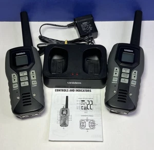 2x Uniden GMR5098-2CKVP Two Way Radios 50 Mile Boost NOAA w/ Charger Dock - VGC - Picture 1 of 6