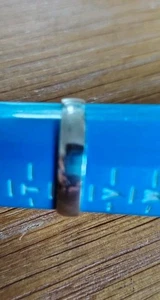 2.6g Used Sterling silver Plain 4.4mm Wide Band  Ring size U - Picture 1 of 11