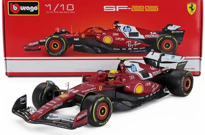 FERRARI F1 SF-25 HAMILTON #44 SEASON 2025 SCALA 1:18 BURAGO 18-16816-H - Immagine 1 di 4