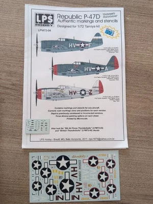 Décalcomanies Maquette Avion 1:72 Pour P 47 - Photo 1/4