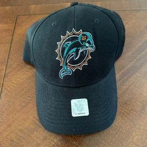 Miami Dolphins NFL Football Mütze schwarz Teambekleidung verstellbar - Bild 1 von 3