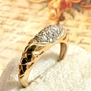 Anillo de oro tamaño 7,25 - 14K 585 - Impresionante vintage de Europa del Este - #1770 - Imagen 1 de 7