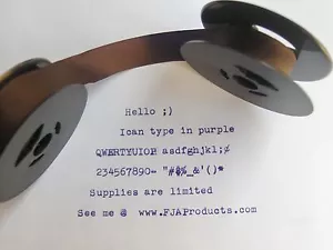 Olympia SG 3 Purple Ink Typewriter Ribbon + Free Shipping - Picture 1 of 2
