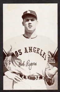 1947-66 EXHINIT SUPPLY COMPANY Bob Rogers ( Rodgers ) LA ANGELS EX+ ( Stain) B - Picture 1 of 2