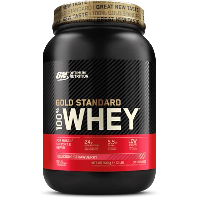 Optimum Nutrition 100% Gold Standard Whey 900g Muskelaufbau (46,66€/Kg)