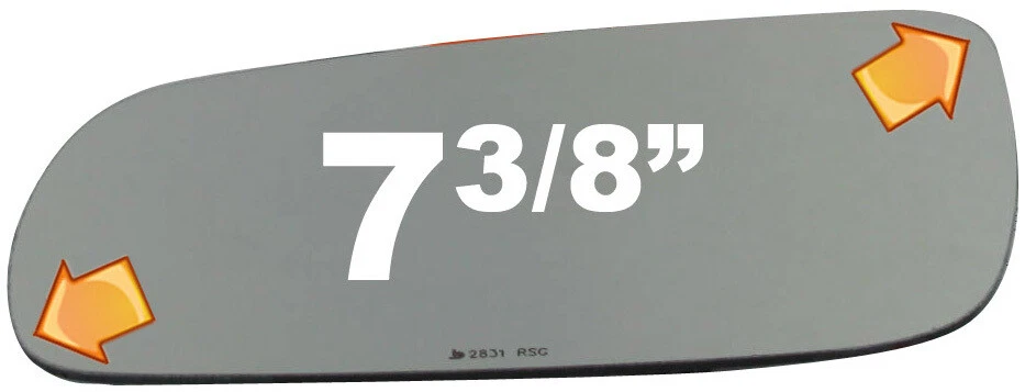 Nuevo espejo retrovisor plano izquierdo de repuesto de vidrio para VW Cabrio 99-02 sin placa de respaldo Foto 1 de 4