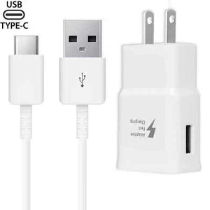 LOTE de 10 cables USB tipo C adaptativos de carga rápida de 3 pies + adaptador de alimentación de pared de CA - Imagen 1 de 9