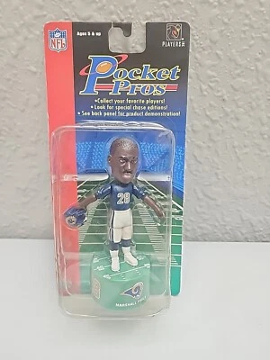 Figura de acción móvil Pocket Pros Marshall Faulk St. Louis Rams 2003 Foto 1 de 4