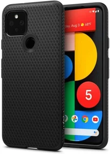 Coque Google Pixel 4a 5G Pixel 5 | Spigen [Air liquide] Housse de protection noire - Photo 1 sur 25