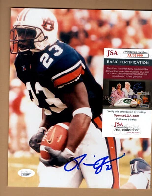 РОННИ КОРИЧНЕВЫЙ подписанный «27» автограф колледжа футбол 8 x 10 цветная фотография JSA 💎 COA. - Изображение 1 из 4