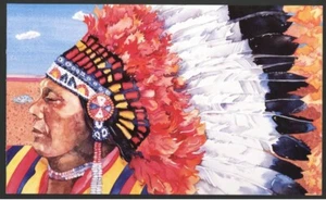 US SC#2501-2505a 25¢ INDIAN HEADRESSES PANE OF 10 STAMPS PRESENTATION FOLDER - Picture 1 of 13