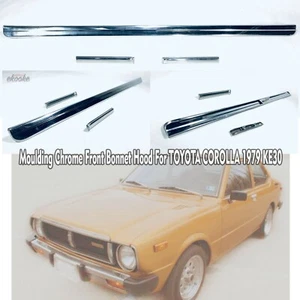 Moulding Chrome Front Bonnet Hood For TOYOTA COROLLA KE30 1979 - Picture 1 of 7