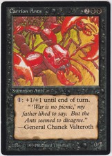 MTG 1X Carrion Ants X1 Legends Magic - LP/MP
