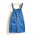 American Eagle Denim Overall SKIRTALL sz L Super Stretch Pockets Metal Buttons