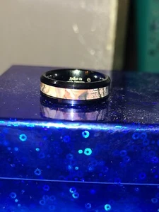 Camouflage farbiger Schweizer Wolfram Ring Größe 11,5 - Bild 1 von 4