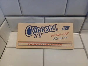 Vintage NBA Los Angeles Clippers Full 1996-97 Season Ticket Log Book • RARE - Picture 1 of 6