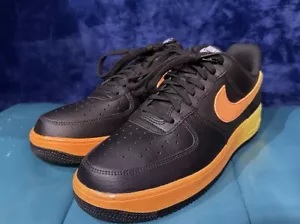 Nike Air Force 1 Low 07 LV8 Black Orange Peel CJ0524-001 Mens Size 9.5 - Picture 1 of 15