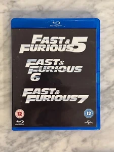 Fast and Furious 5 / Fast 6 / Furious 7 - 3-Movie Blu-Ray - Picture 1 of 1