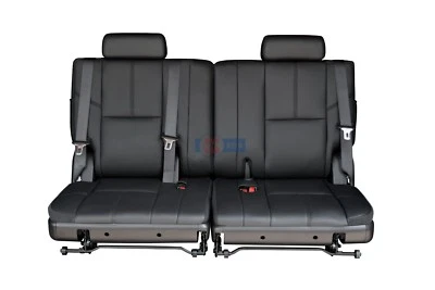 2010 2011 2012 2013 2014 Tahoe Suburban Yukon 3rd Row Seats Black Leather - Image 1 of 4