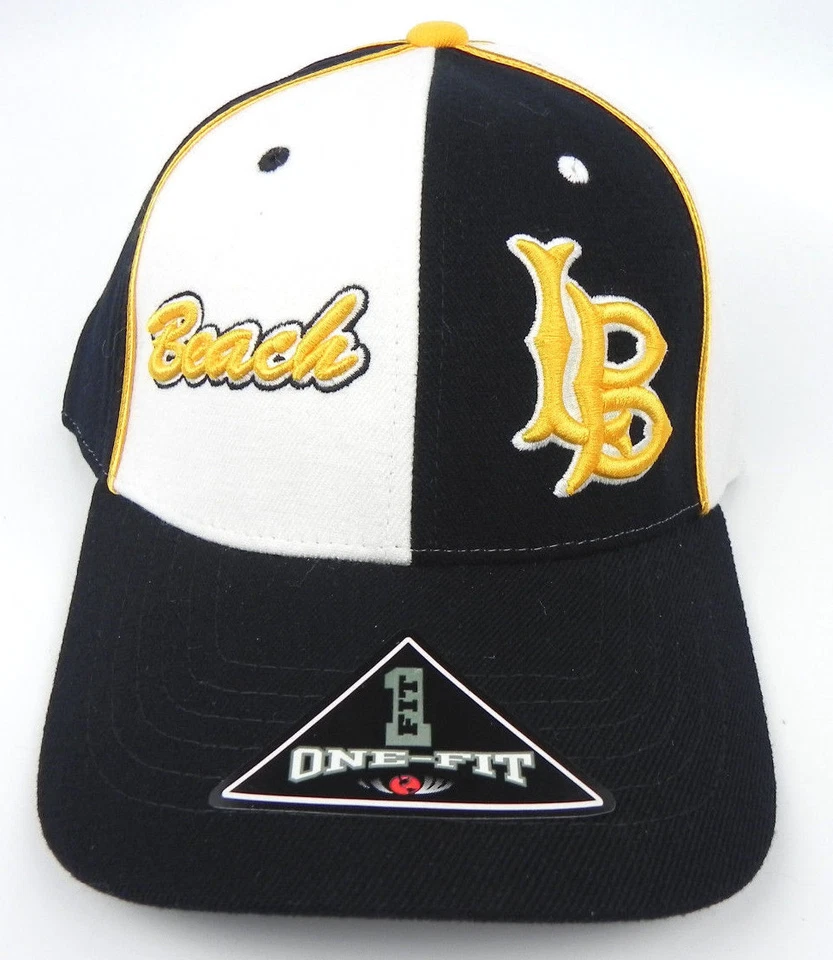 LONG BEACH ST. STATE 49ERS NCAA PINWHEEL STRETCH FLEX FIT 1-FIT TOW CAP HAT NWT! - Image 1 of 4