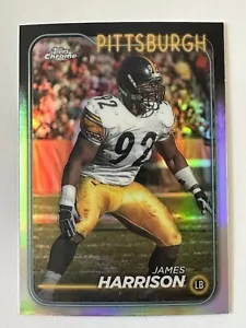 2024 Topps Chrome James Harrison Refractor #163 Pittsburgh Steelers - Bild 1 von 2
