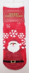 Bath & Body Works Socks Shea-Infused Santa & Snowflakes Lounge Stocking - Picture 1 of 2