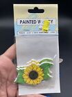 Vintage Craft Wooden Sunflowers Wangs International 2 Pack 1990’s 2.5” Flowers