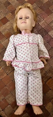 "Muñeca Cathy parlanchadora vintage Mattel original 20"" en pijama original" Foto 1 de 4