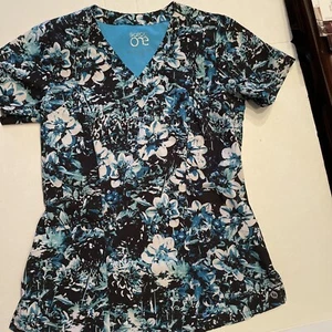 Barco One Scrubs Womens XS Short Sleeve V-Neck With Pockets - Picture 1 of 4