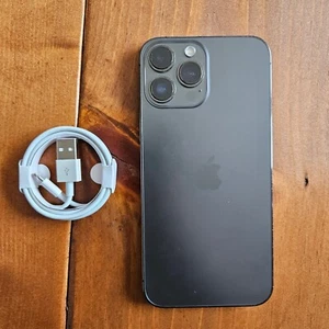 Apple iPhone 13 Pro Max Noir 128 Go (Désimlocké par fabricant) Très bon état - Photo 1 sur 8